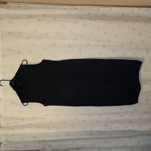 Perfect for Fall: Black Sleeveless Turtleneck Dress